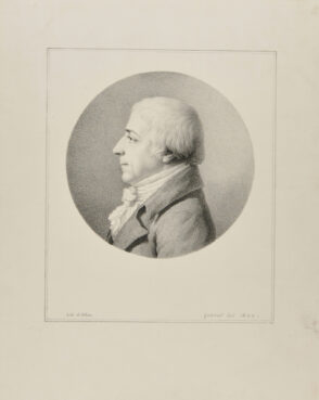 Man in profile, seen from the left