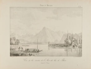 Vue de la Sortie de l’Aar du Lac de Thun