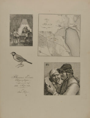 Plusieurs Essais Lithographiques gravées au Burin