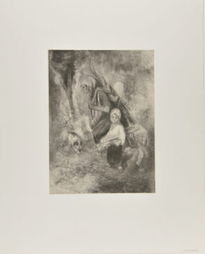 Woman Carrying Faggot with Child to her left