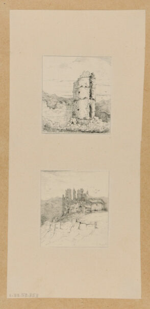 Tower ruins; Building ruins