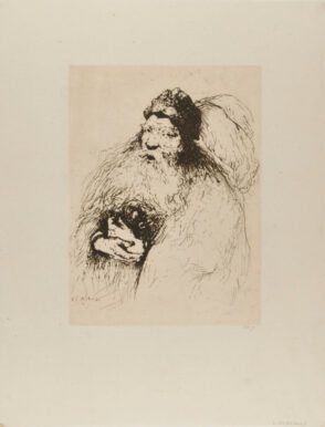 Old man with hands folded