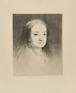 Head of a woman with earring