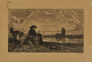 Shepherd on the Bank of a River