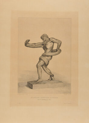 An Athlete Strangling a Python