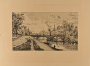 Pour répuration du pont Bireau à Neuilly, barrage du petit bras de la Seine