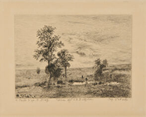 Landscape with Cattle Drinking