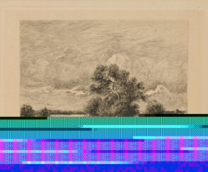 Landscape with Pond and Figure on the Bank