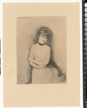 Jeune Femme Décolletée, les bras posés l’un sur l’autre