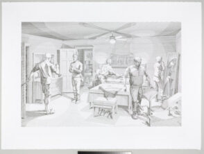 From the portfolio “Open House: Five Engraved Scenes”