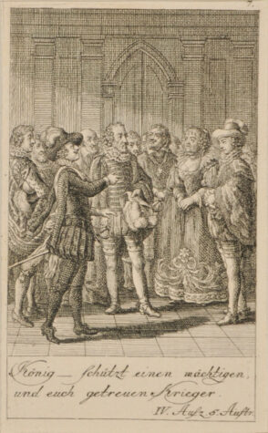 Plate 7 from Marie-Joseph Chénier’s “Bartholomäusnacht” for the “Göttinger Taschenkalender fur das Jahr 1791”