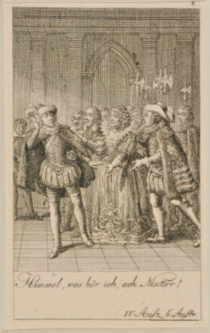 Plate 8 from Marie-Joseph Chénier’s “Bartholomäusnacht” for the “Göttinger Taschenkalender fur das Jahr 1791”