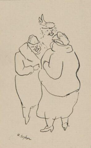 Drawing for the Book “Aaron Sopher” by Forbes Watson