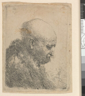 Bald-Headed Man in Profile Right: Small Bust, the Artist’s Father (?)