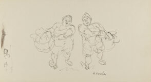 Two Women Carrying Baskets