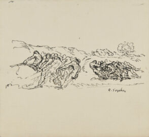 Men Pulling a Large Object