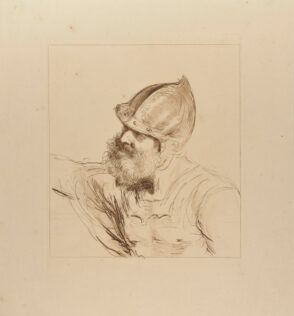 Head of a Warrior, Wearing a Casque