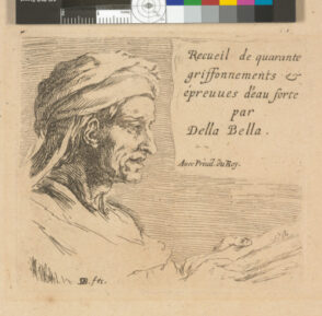 Five plates from the series “Recueil de quarante griffonnements et prevues d’eau-fort” (Collection of forty scribblings and etchings) and “I principi del disegno” (The principles of drawing)