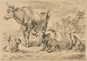 La Vache Couchee pres de celle qui est debout