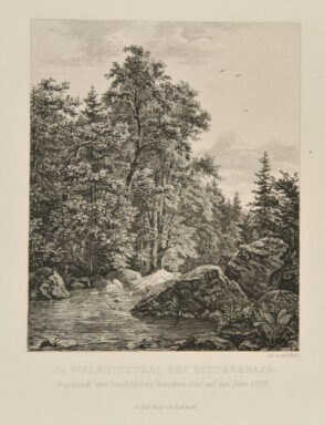 In the the Weisenitz Valley, near Dittersbach (Im Wesenitzthal Bey Dittersbach) and Alpine Road near Floite in the Ziller Valley (Alpenweg Bey Floite Im Zillerthal)