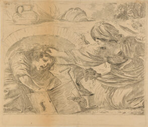 Woman and Boy Quarreling