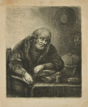 Old Man Seated at a Table