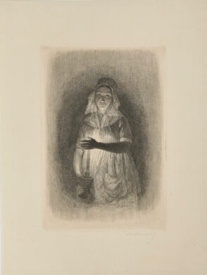 Woman Holding a Candle