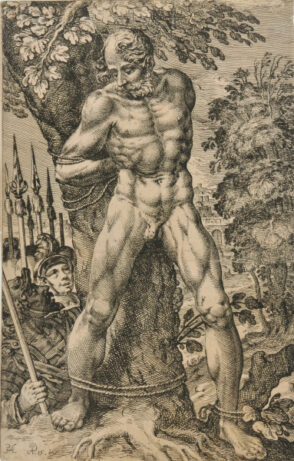 Anchior Bound to a Tree Near the City of Bethuliah