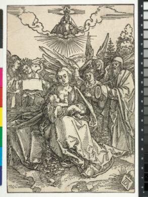 The Holy Family with Five Angels