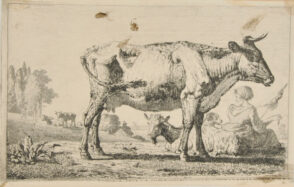 Landscape with Cattle, Herdswoman Spinning