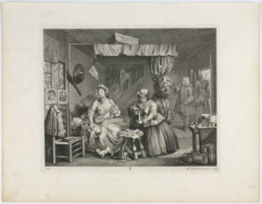 Plate 3 from “A Harlot’s Progress”