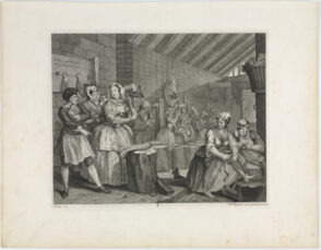 Plate 4 from “A Harlot’s Progress”