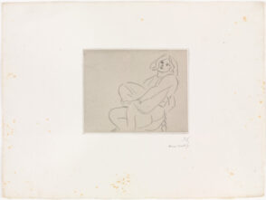 Young Woman Holding Left Knee