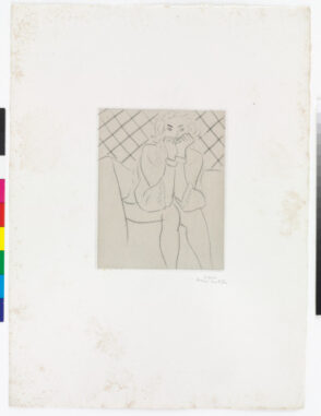 Seated Figure with Hands at Chin