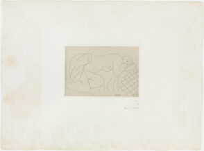 Nude Sleeping Askew, Arms Under Head