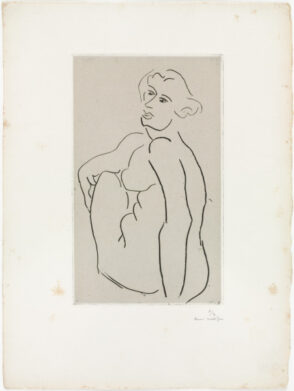 Seated Nude, Three-Quarter View of Back