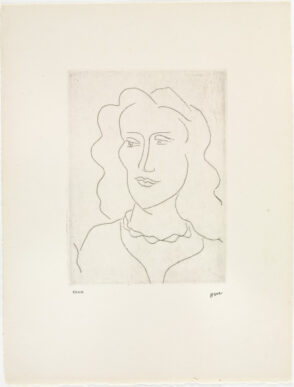 Young Woman, Face in Three-Quarter View