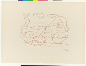 Mermaid, Study for “I wish to drag my pain the length of France”