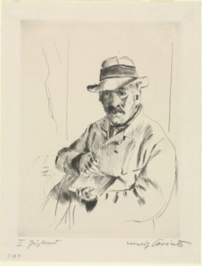 Self-Portrait in Straw Hat