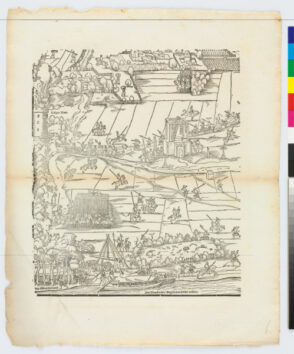 Plate from the series “Siege of Frankfurt”