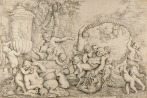 Bacchanal, with Children Carrying the Drunken Silenus