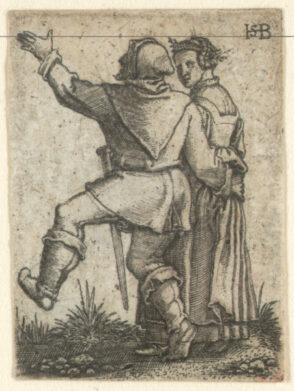 Couple Walking to the Left