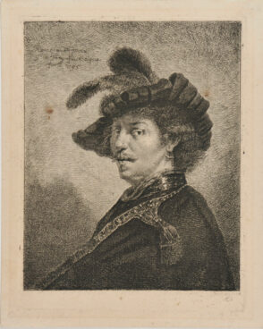 Rembrandt with a Plumed Cap
