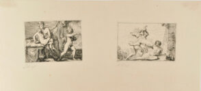 Two Illustrations from the Story of Dido and Aeneas: The Metamorphosis of Love and Aeneas Killing Turnus