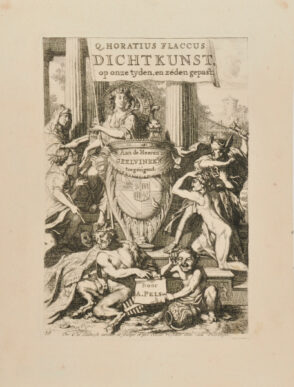 Frontispiece for Andries Pels’s 1677 ‘Q. Horatius Flaccus: Dichtkunst’