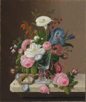 Early Summer Flowers in a Celery Glass