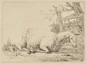 The Sheep by the Straw Fence