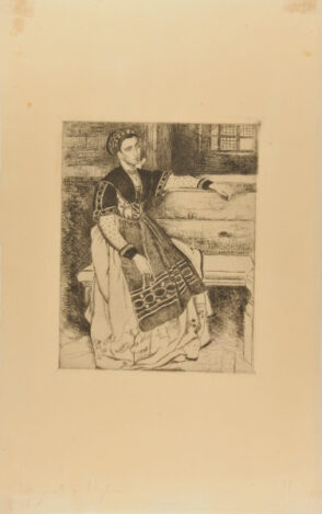 Jeune femme assise (Marguerite a l’eglise)