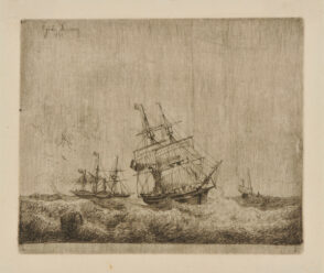 Three Sailing Vessels