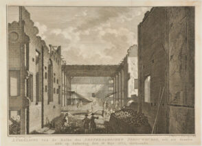 Afbeelding van de Ruine des Amsterdamschen Schouwburgs, zoo als dezelve